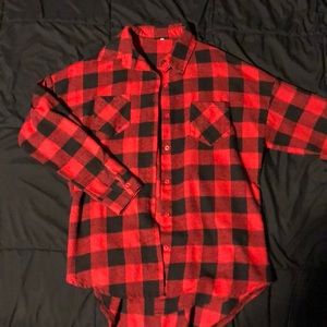 Red Button-Up Flannel